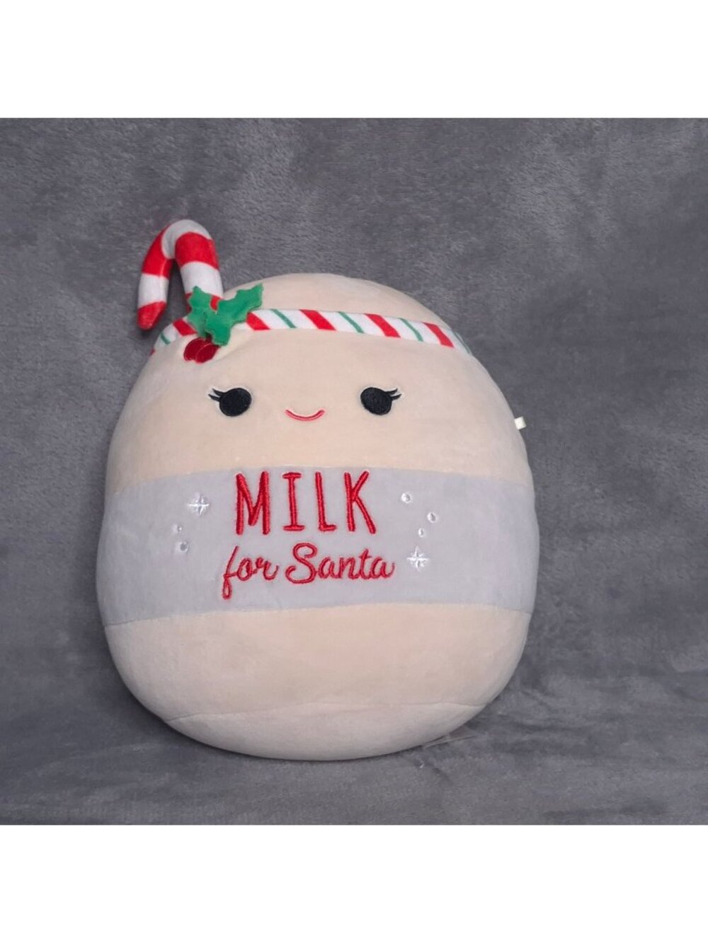 Milk For Santa Holiday Squishmallow Plush Arlene Milk Christmas Toy 8 In